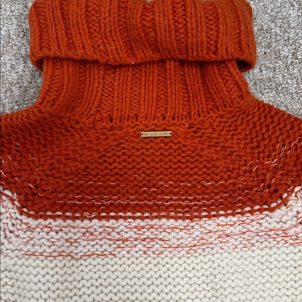Michael Kors Multicolor Turtleneck Poncho - Picture 2 of 4